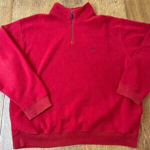 Polo Ralph Lauren Men's Fleece Jacket - XL, Red